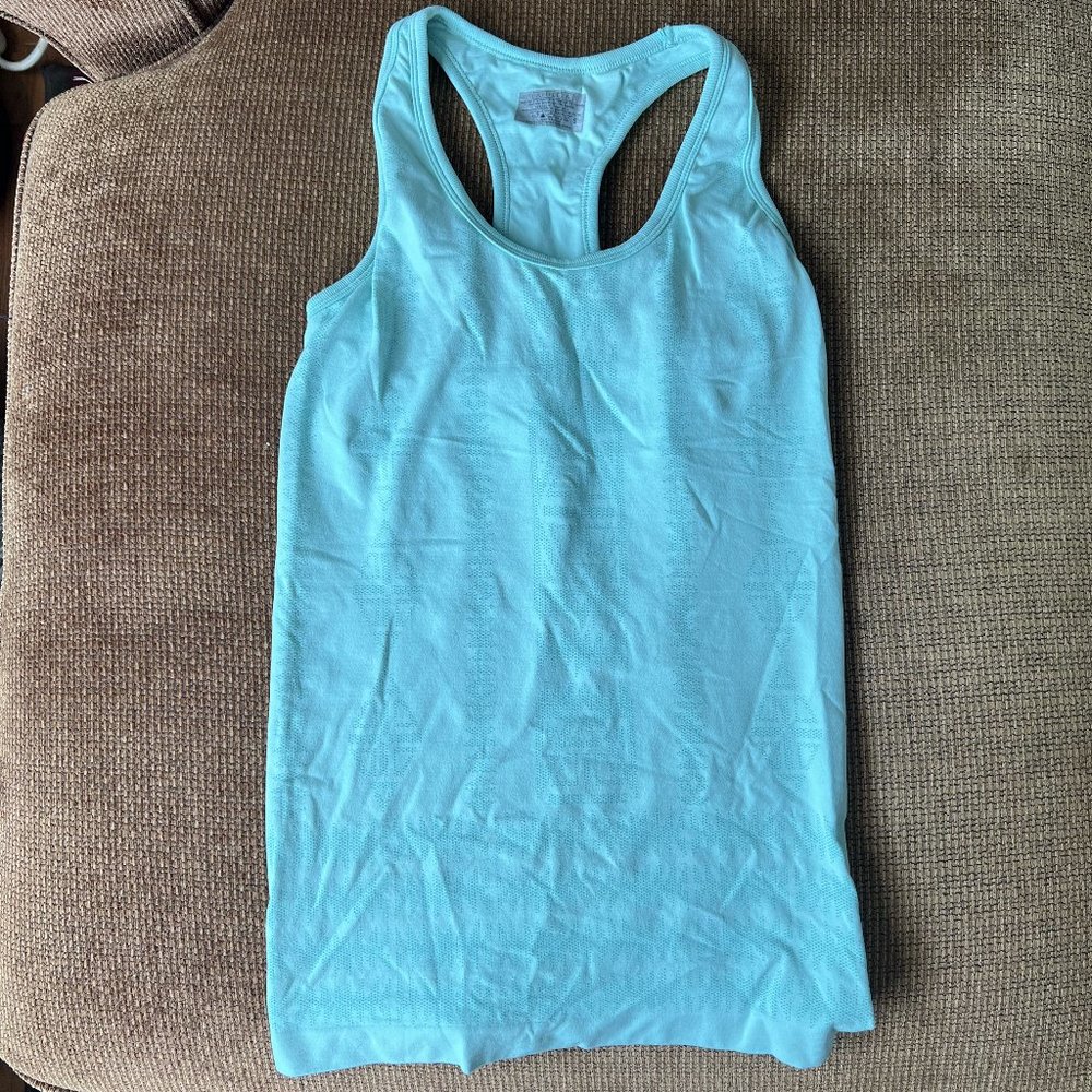 Athleta Seamless Running Tank Aztec Teal